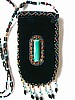 Black cell phone/reading glasses holder